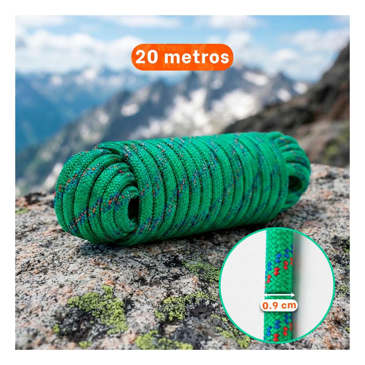 PACK4 CABO VERDE PARA PROTECCION EN CAMPING CON RESISTENCIA Y SEGURIDAD YPAPEL REGALO - 4