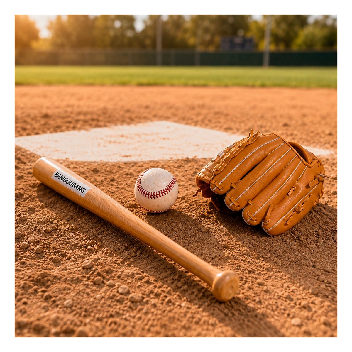 PACK2 KIT CON EQUIPO DE BEISBOL MARRON PARA ACTIVIDADES RECREATIVAS - 3