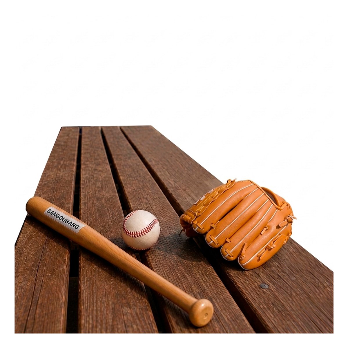 PACK4 KIT MARRON CON ACCESORIOS DE BEISBOL PARA PRACTICAS DIARIAS YPAPEL REGALO - 3