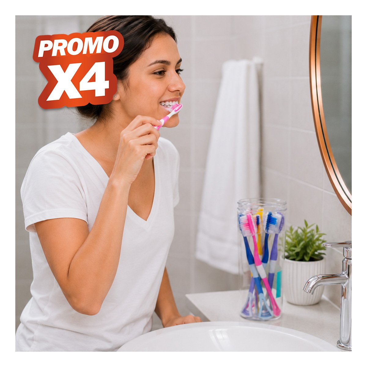 PACK4 SET 8 CEPILLOS PARA HIGIENE BUCAL CON LIMPIADOR LENGUA MULTICOLOR YREGALO STICKER - 1