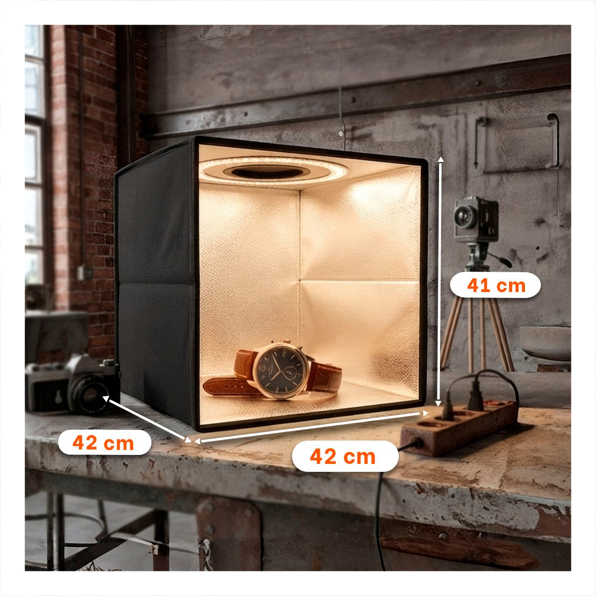 ESPACIO DE LUZ PARA FOTOGRAFIA CON FONDO BLANCO PARA FOTOGRAFIA COMERCIAL Y REGALO STICKER - 2
