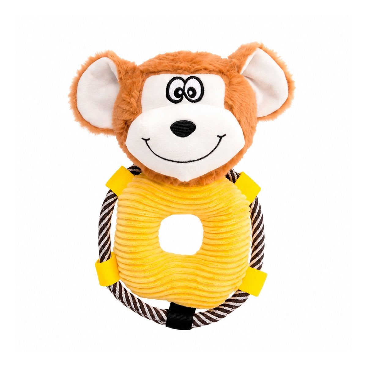 ADORNO MONO ARO MARRON DE PELUCHE PARA HABITACION INFANTIL Y DECORACION Y LIGAS REGALO - 1