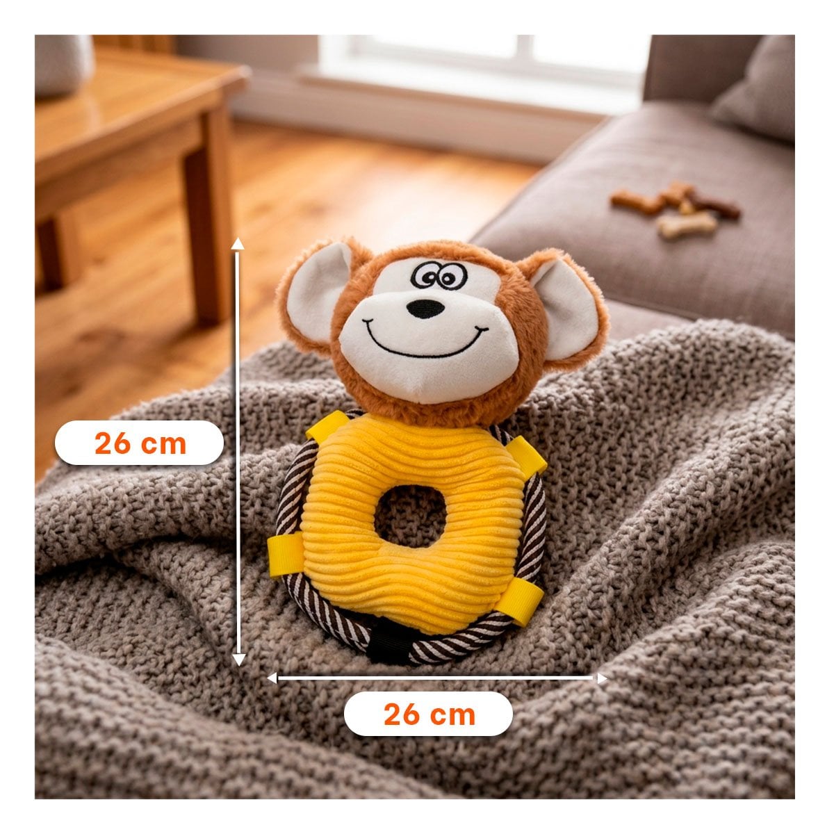 PACK4 PELUCHE DE MONO ARO MARRON PARA HABITACION INFANTIL Y COLECCION - 2