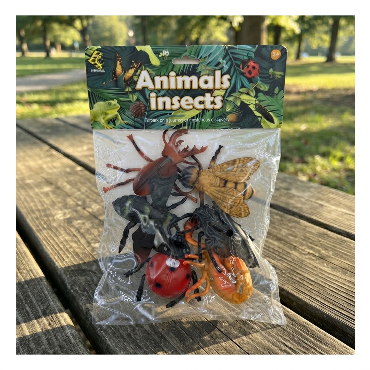 PACK6 COLECCION DE ANIMALES E INSECTOS 6 PIEZAS MULTICOLOR PARA LOS NINOS - 2