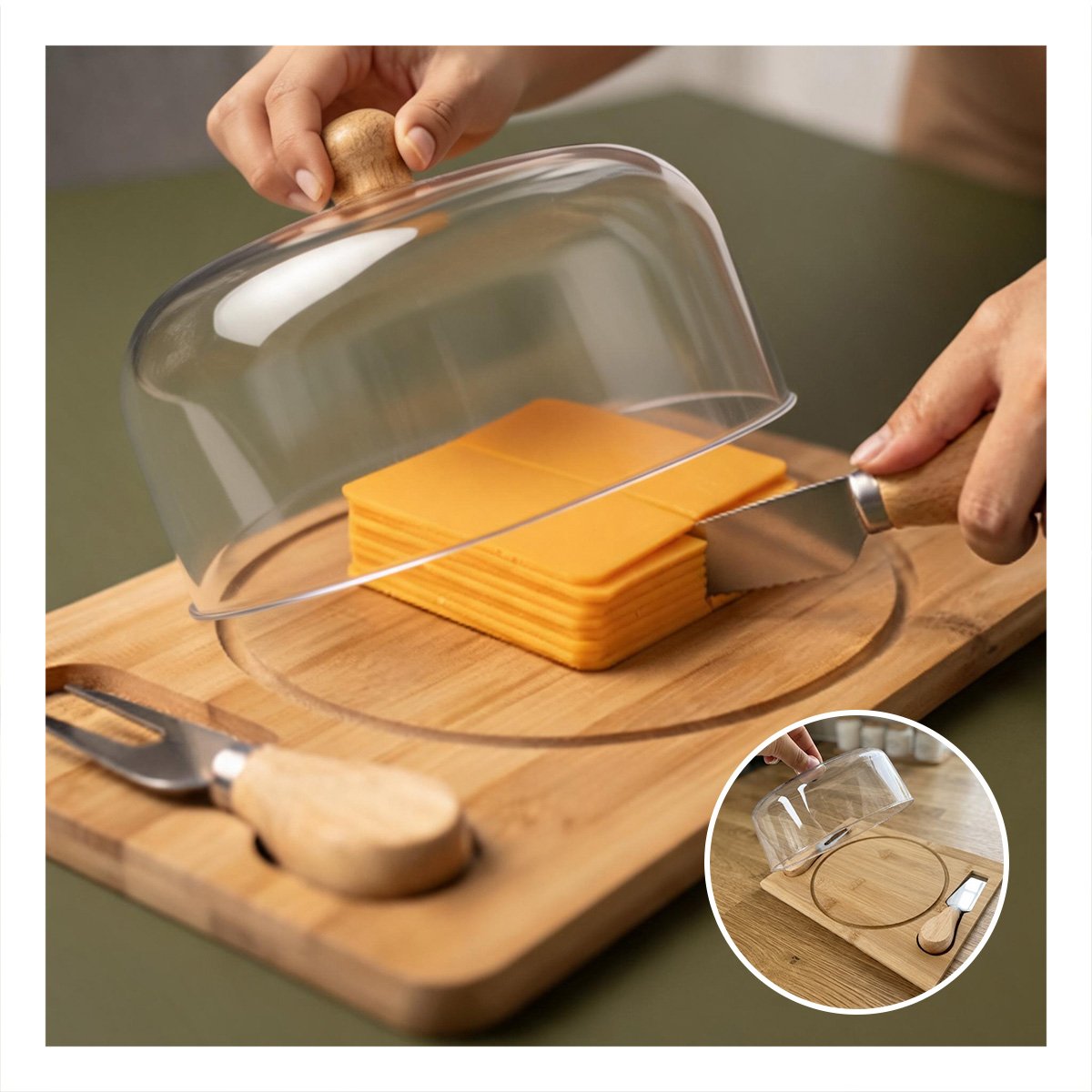 PACK4 TABLERO CON 2 UTENSILIOS PARA PREPARAR ALIMENTOS EN CASA YREGALO STICKER - 2