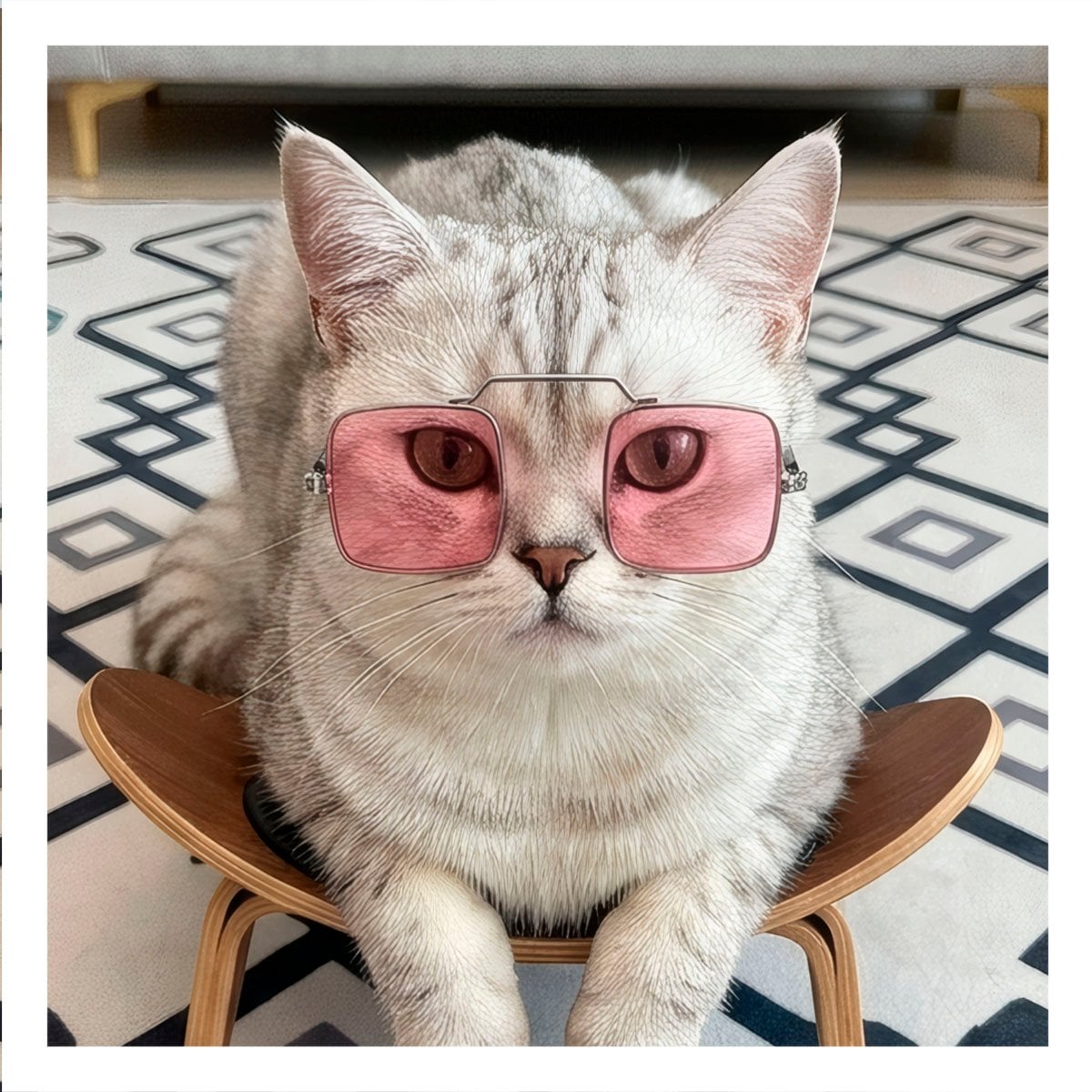 PACK2 GAFAS PARA MASCOTA CON MARCO CUADRADO NEGRO PARA DISFRACES Y PASEOS - 2