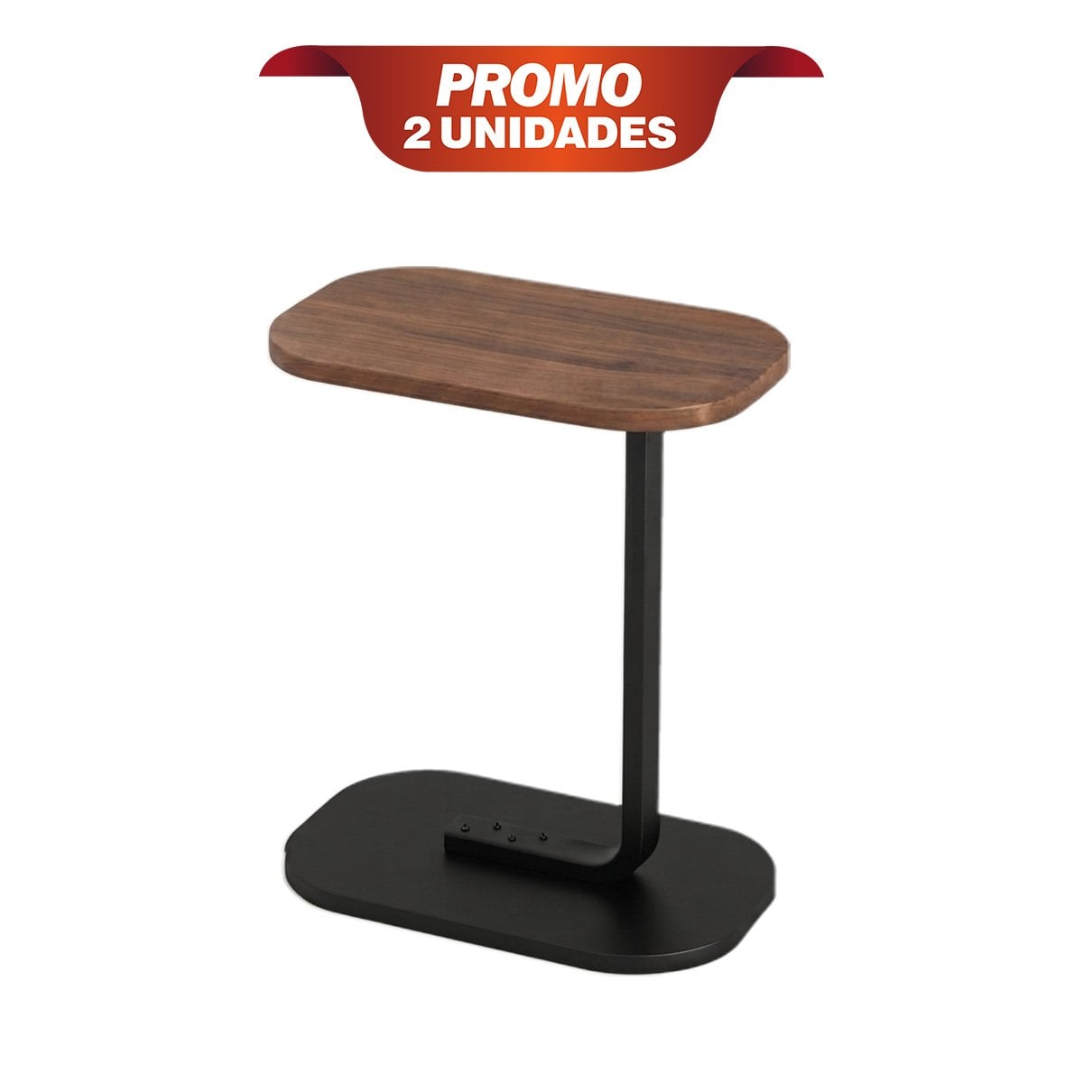PACK2 BASE DE APOYO RECTANGULAR NEGRO Y MARRON TIPO C PARA USO EN CASA YREGALO STICKER - 1