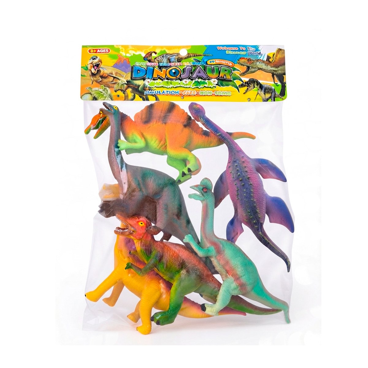 CHIRRIANTE MULTICOLOR PARA JUGAR CON 2 HUEVOS Y 6 PIEZAS PARA NINOS PACK ANIMALES DINO Y STICKY - 1