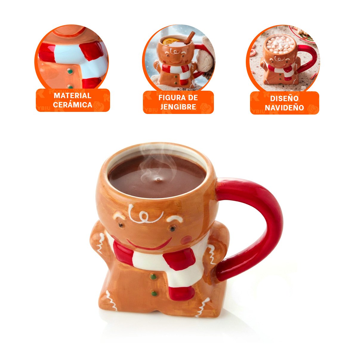 CONJUNTO NAVIDEÑO DE 3PCS MUÑECOS COLGANTES DE 29,5CM DECORACION INTERIOR YSTICKY - 4