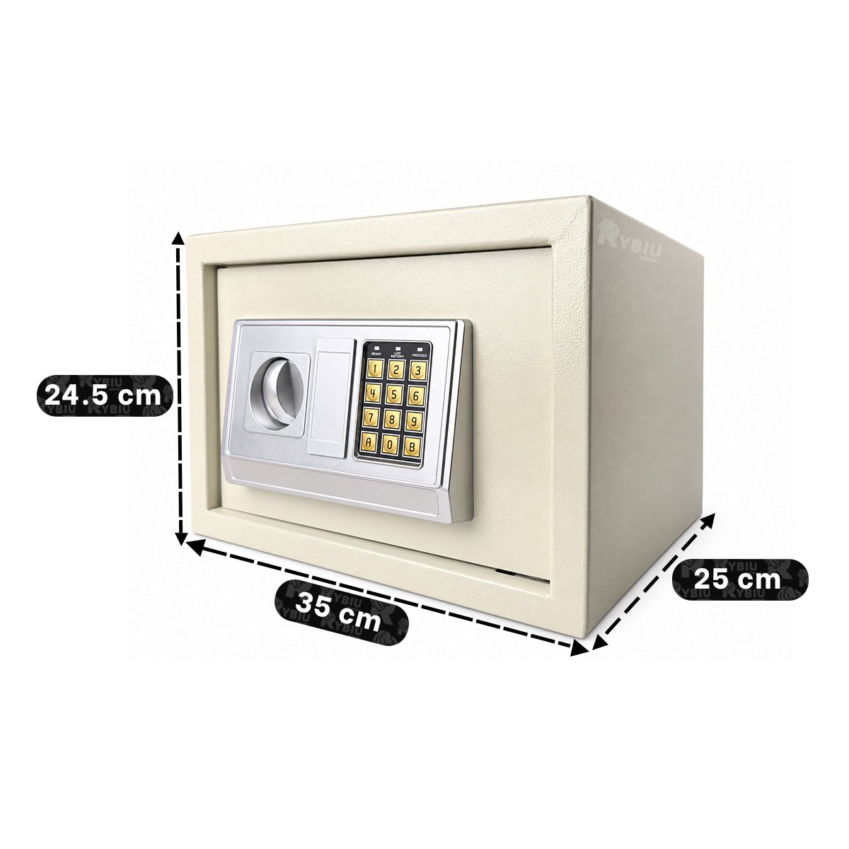 CAJA DE RESGUARDO PARA DOCUMENTOS EN COLOR BEIGE - 2