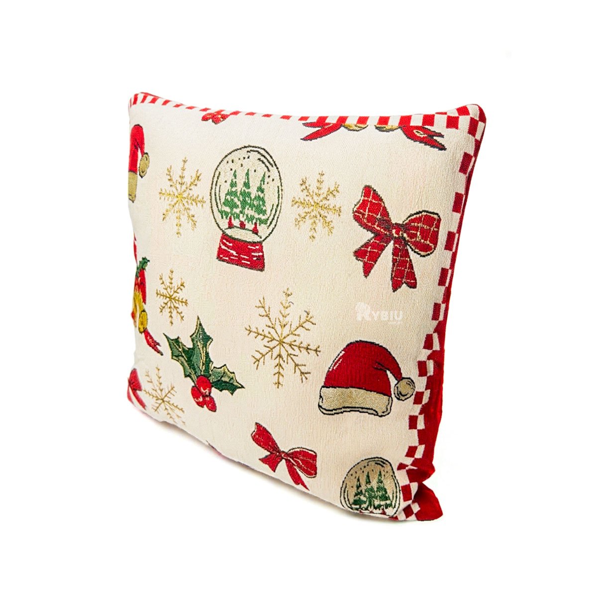 ALMOHADA DECORATIVA CON MOTIVO BEIGE Y STICKY - 1
