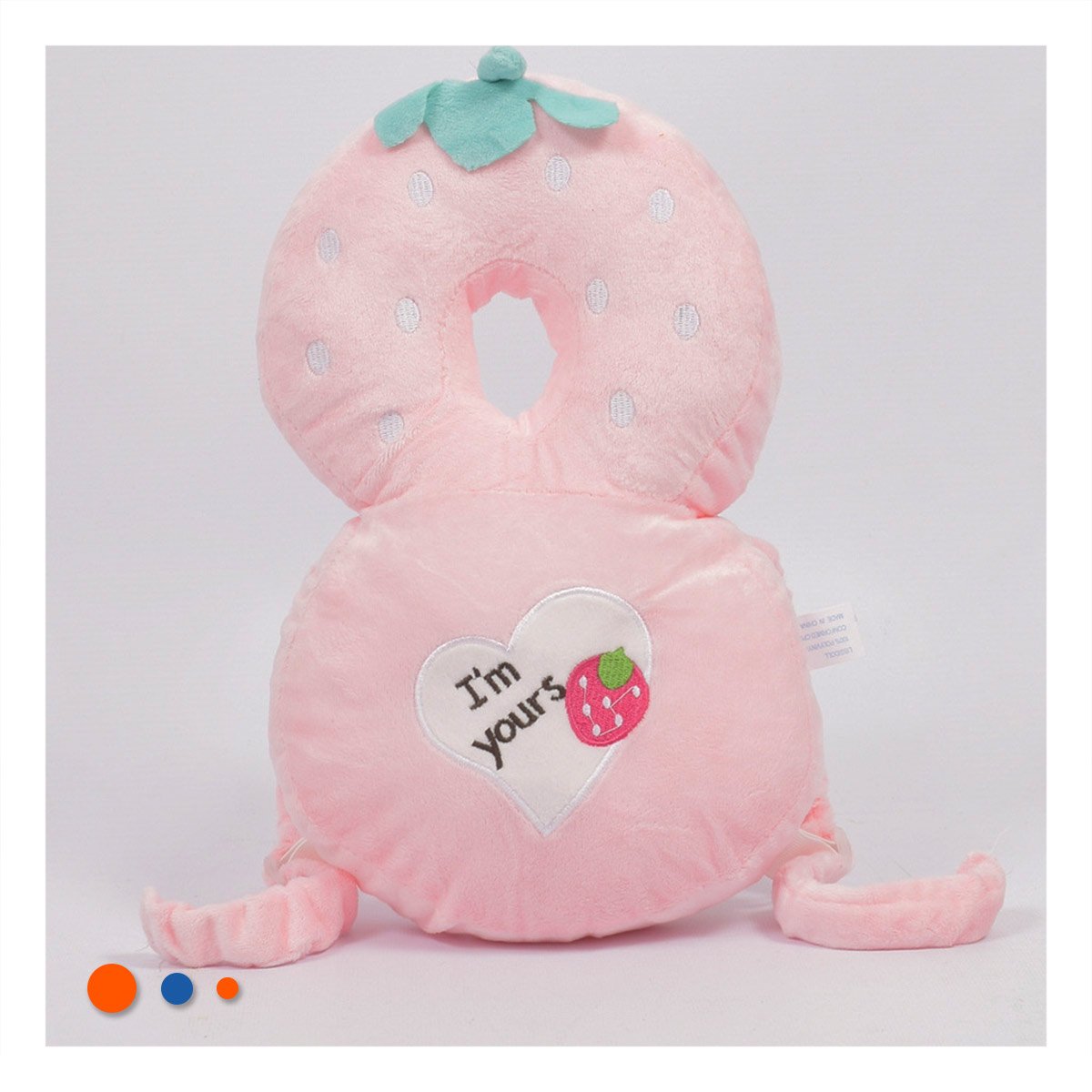 COJIN PROTECTORA CON SOPORTE INFANTIL ROSADO Y REGALO STICKER - 2