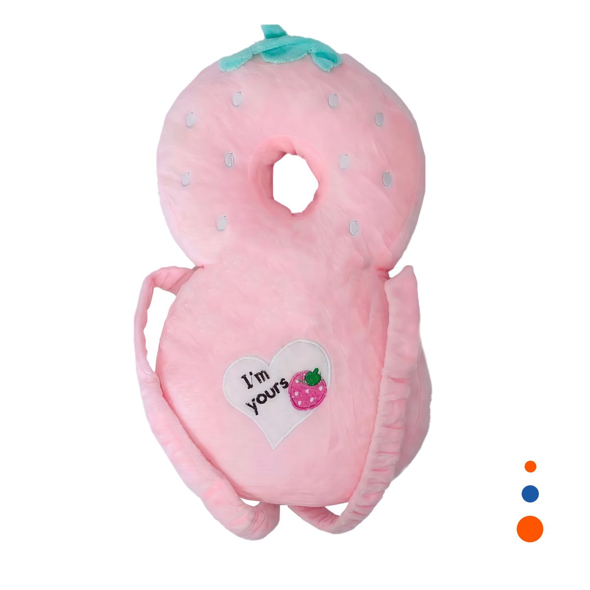 COJIN PROTECTORA CON SOPORTE INFANTIL ROSADO Y REGALO STICKER - 3