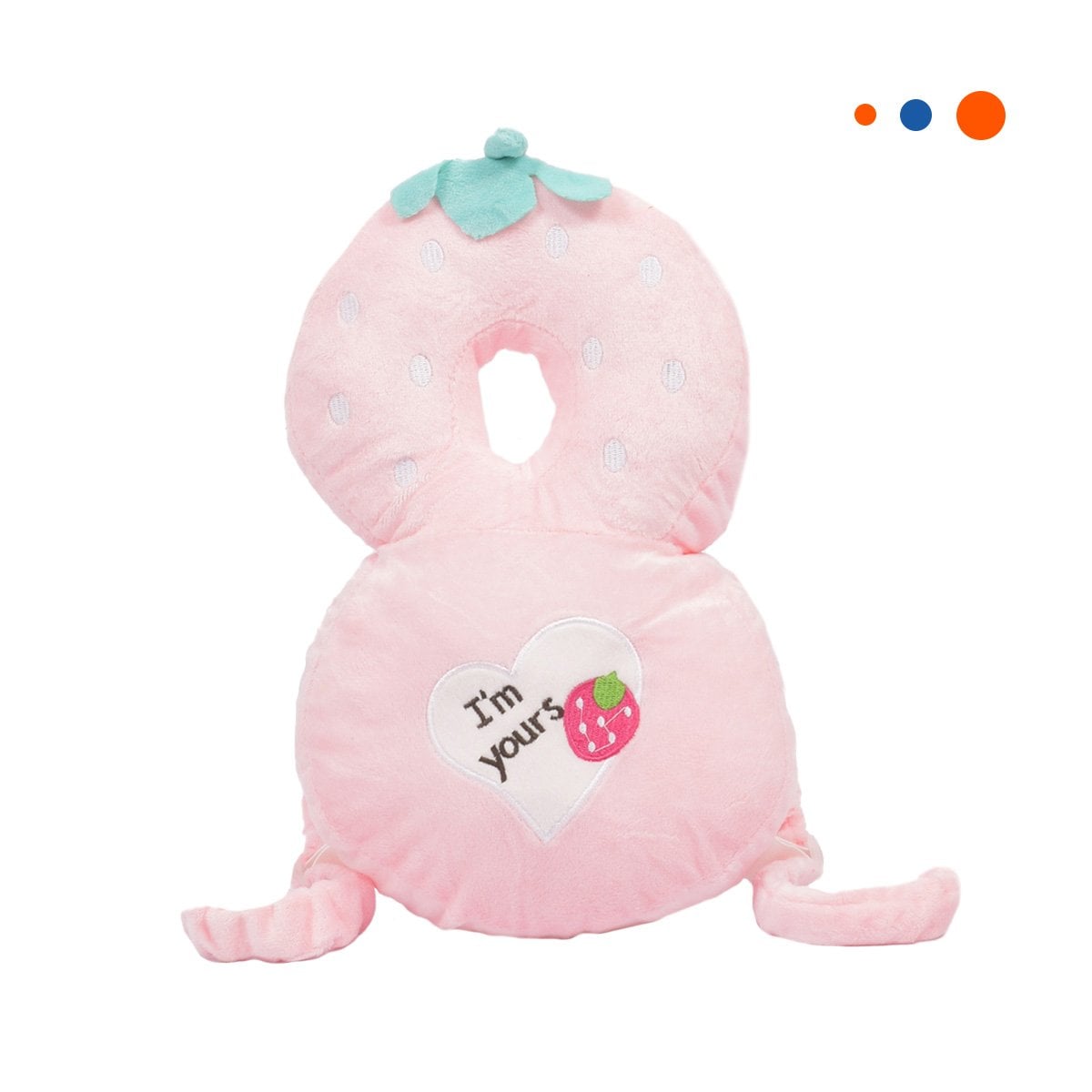 COJIN ANTICAIDA PARA DESCANSO SEGURO ROSADO Y PAPEL REGALO - 1