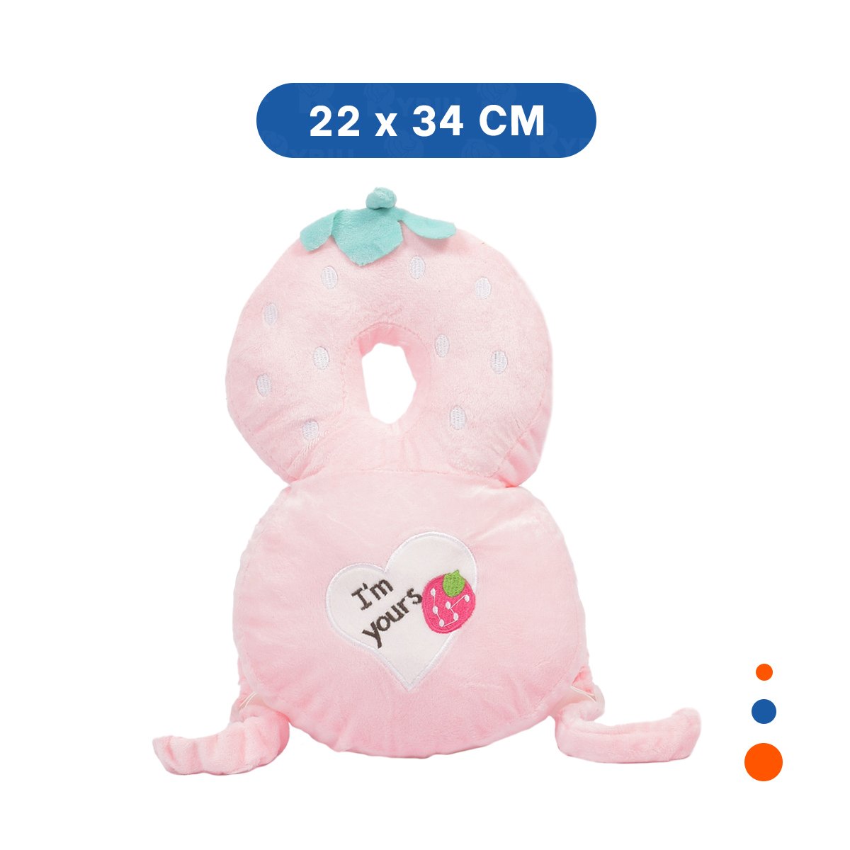 PACK4 ALMOHADA ANTICAIDA PARA DESCANSO INFANTIL ROSADO YPAPEL REGALO - 4
