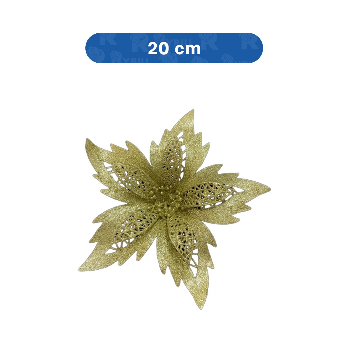 ACCESORIO 3 PEQUEÑO ADORNO DORADO CON ESCARCHADAS 20CM NAVIDENO YLIGAS REGALO - 4
