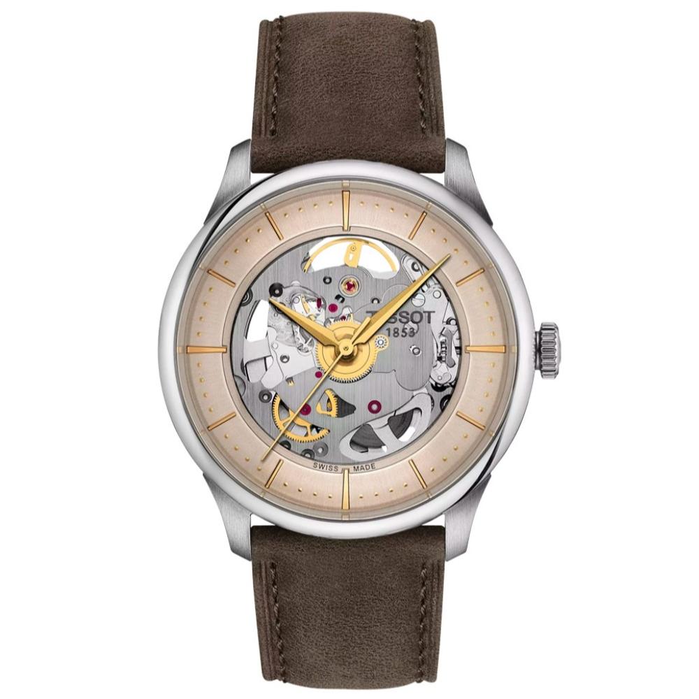 RELOJ PARA HOMBRE CHEMIN DES TOURELLES SKELETON MARRÓN - 1
