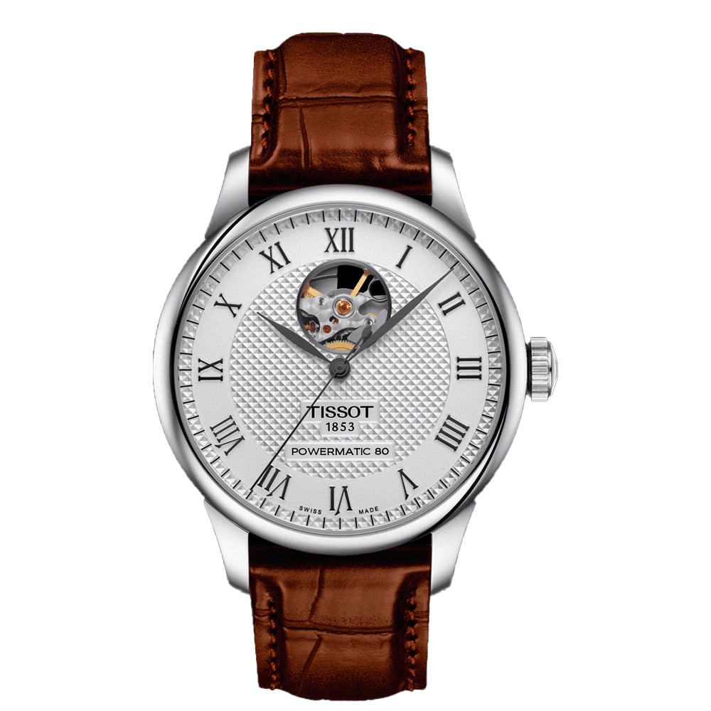 RELOJ PARA HOMBRE LE LOCLE POWERMATIC 80 OPEN HEART MARRÓN - 1