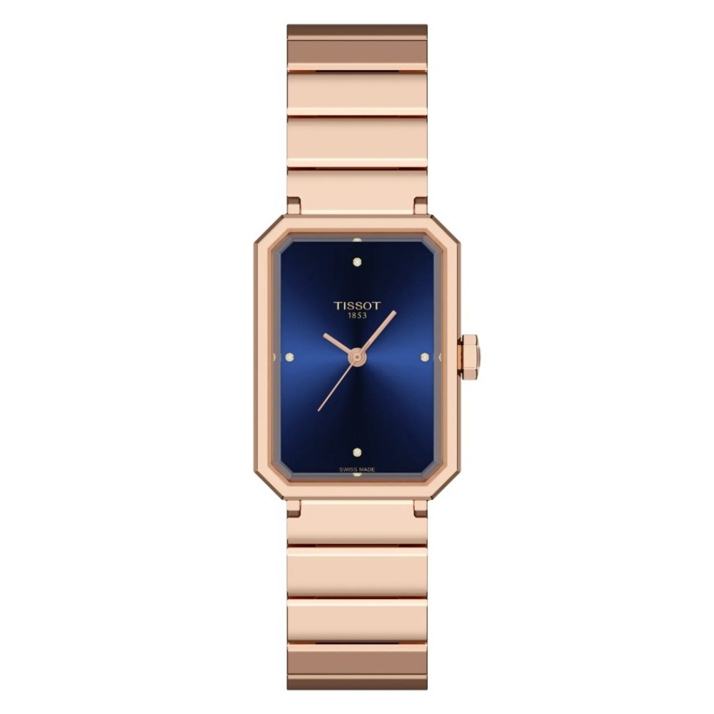 RELOJ PARA MUJER SRV 30MM ORO ROSA Y AZUL - 1