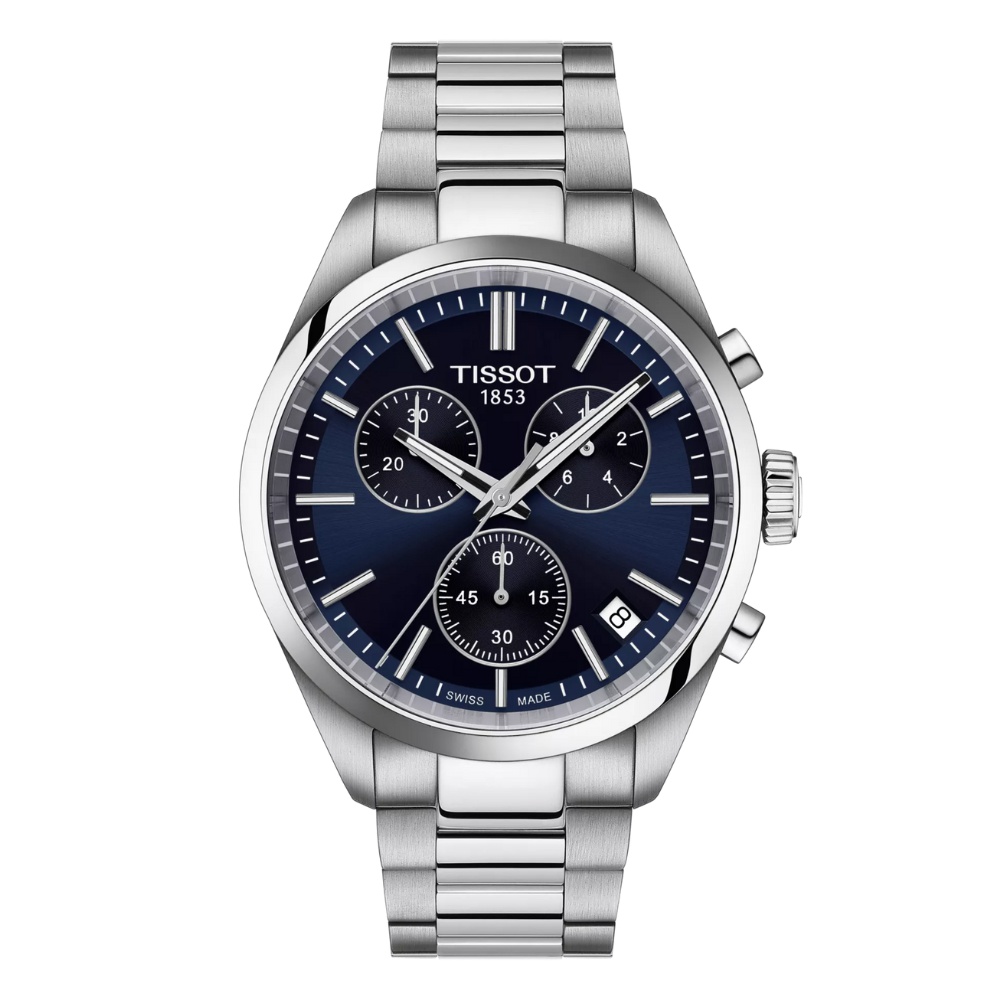 RELOJ PARA HOMBRE PR 100 CHRONOGRAPH PLATA Y AZUL - 1