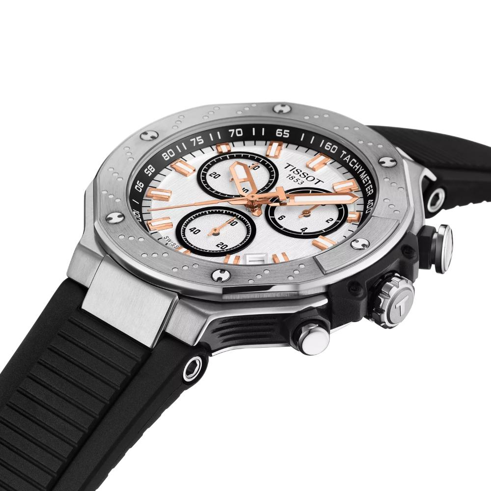 RELOJ PARA HOMBRE T-RACE CHRONOGRAPH NEGRO Y PLATA - 2