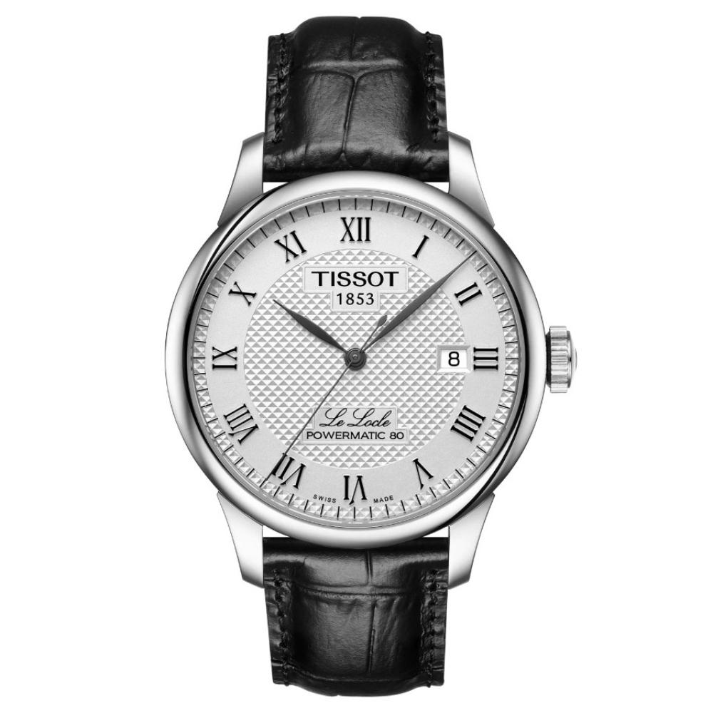 RELOJ PARA HOMBRE LE LOCLE POWERMATIC 80 NEGRO Y PLATA - 1