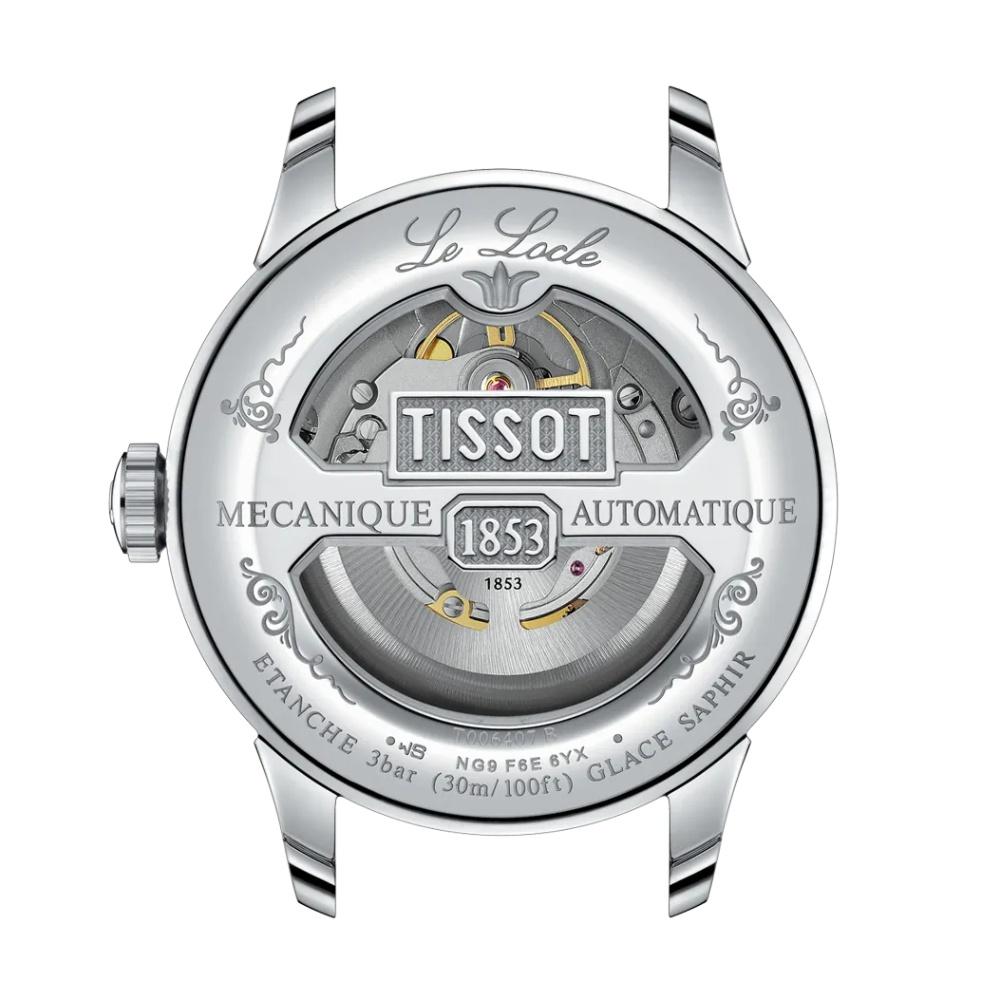 RELOJ PARA HOMBRE LE LOCLE POWERMATIC 80 NEGRO Y PLATA - 3