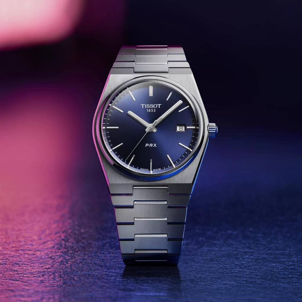 RELOJ PARA HOMBRE PRX CUARZO PLATA Y AZUL - 2