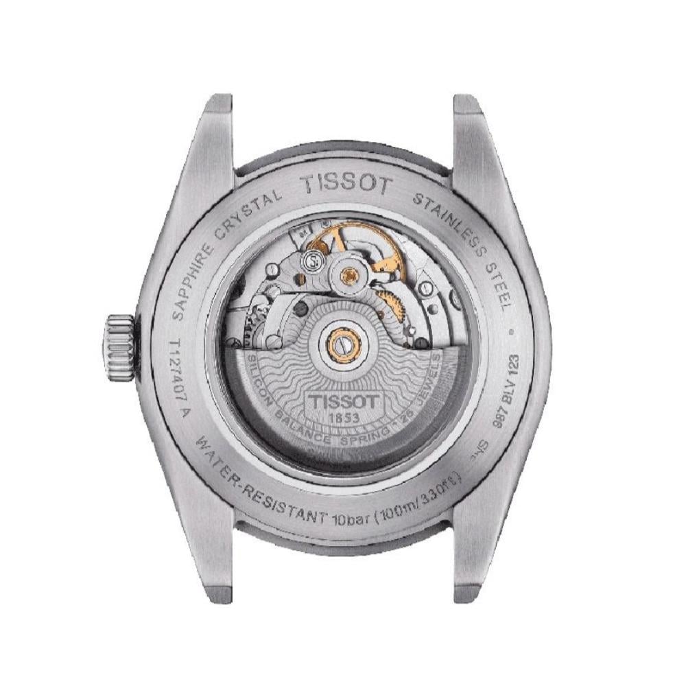 RELOJ PARA HOMBRE GENTLEMAN POWERMATIC 80 SILICIUM PLATA Y VERDE - 2