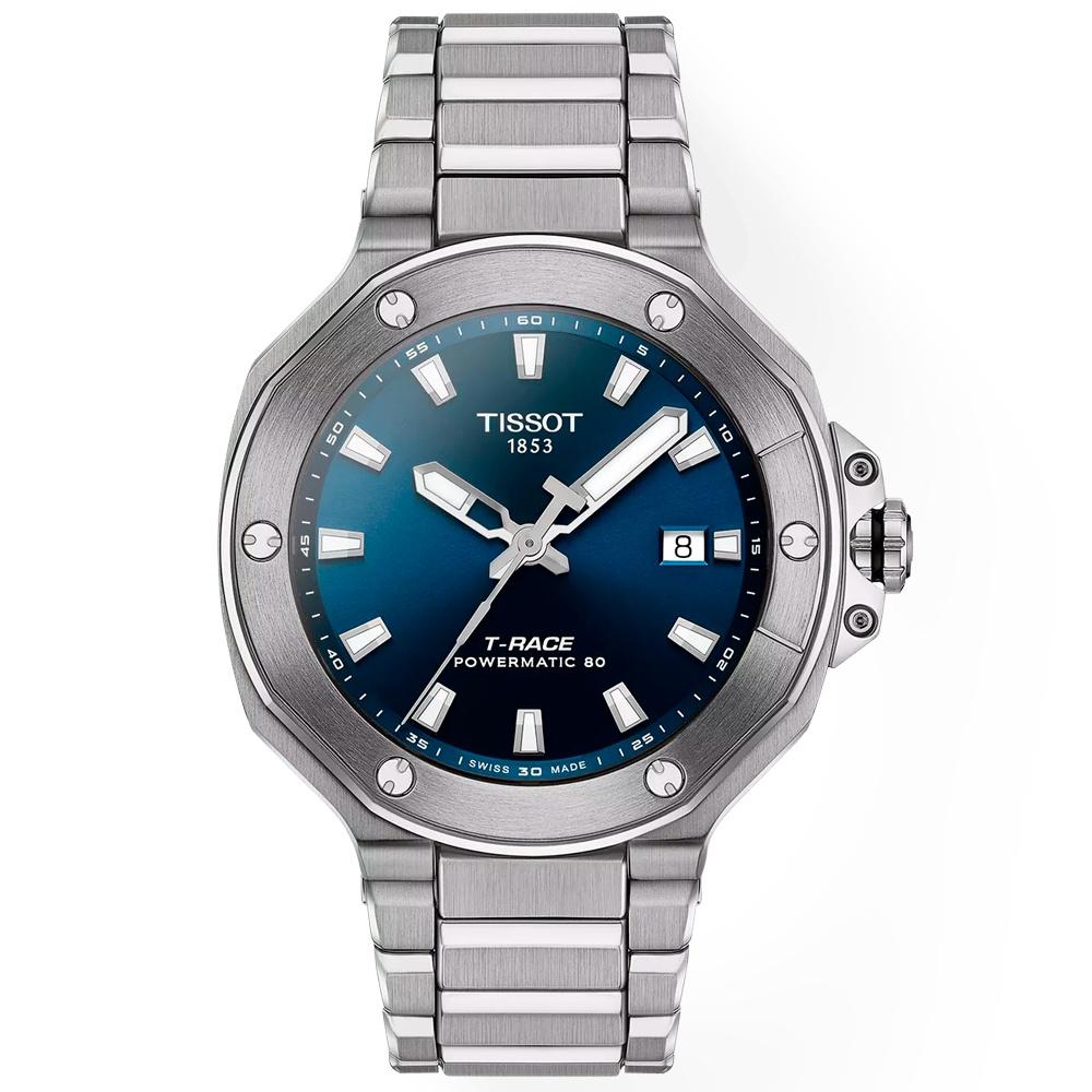 RELOJ PARA HOMBRE T-RACE POWERMATIC 80 41MM PLATA - 1