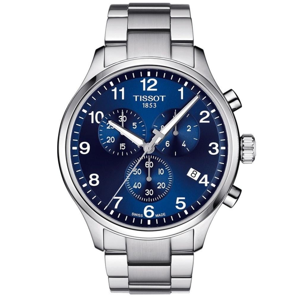 RELOJ PARA HOMBRE CHRONO XL CLASSIC PLATA Y AZUL - 1