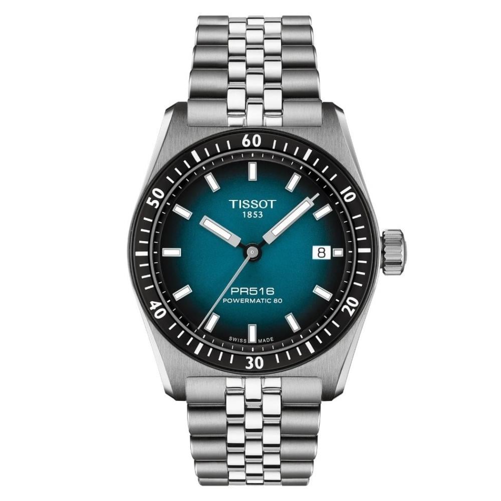 RELOJ PARA HOMBRE PR516 POWERMATIC 80 38MM PLATA Y AZUL - 1