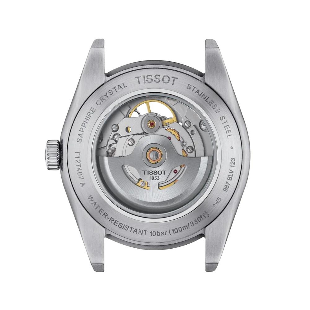 RELOJ PARA HOMBRE GENTLEMAN POWERMATIC 80 OPEN HEART PLATA Y AZUL - 3