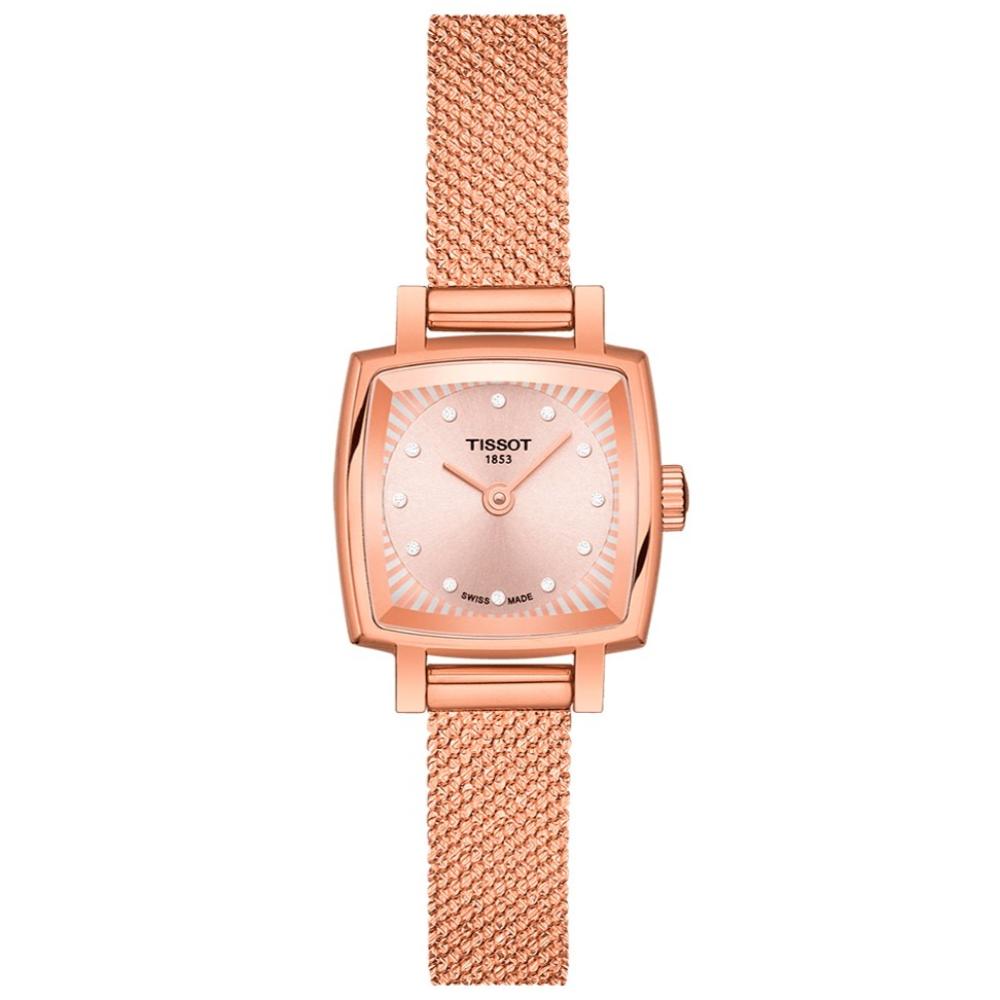 RELOJ PARA MUJER LOVELY SQUARE DIAMANTE ORO ROSA - 1