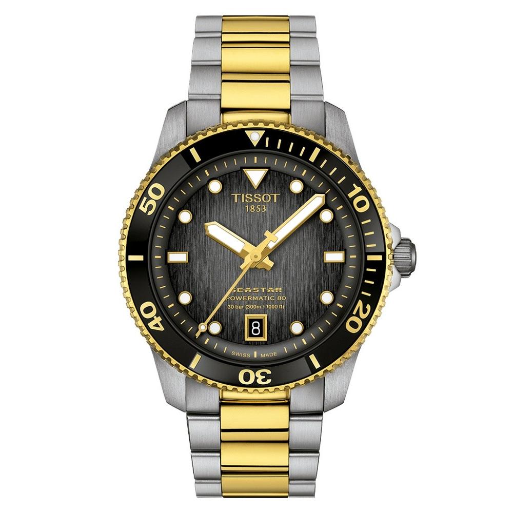 RELOJ PARA HOMBRE SEASTAR 1000 POWERMATIC 80 40MM ORO AMARILLO - 1