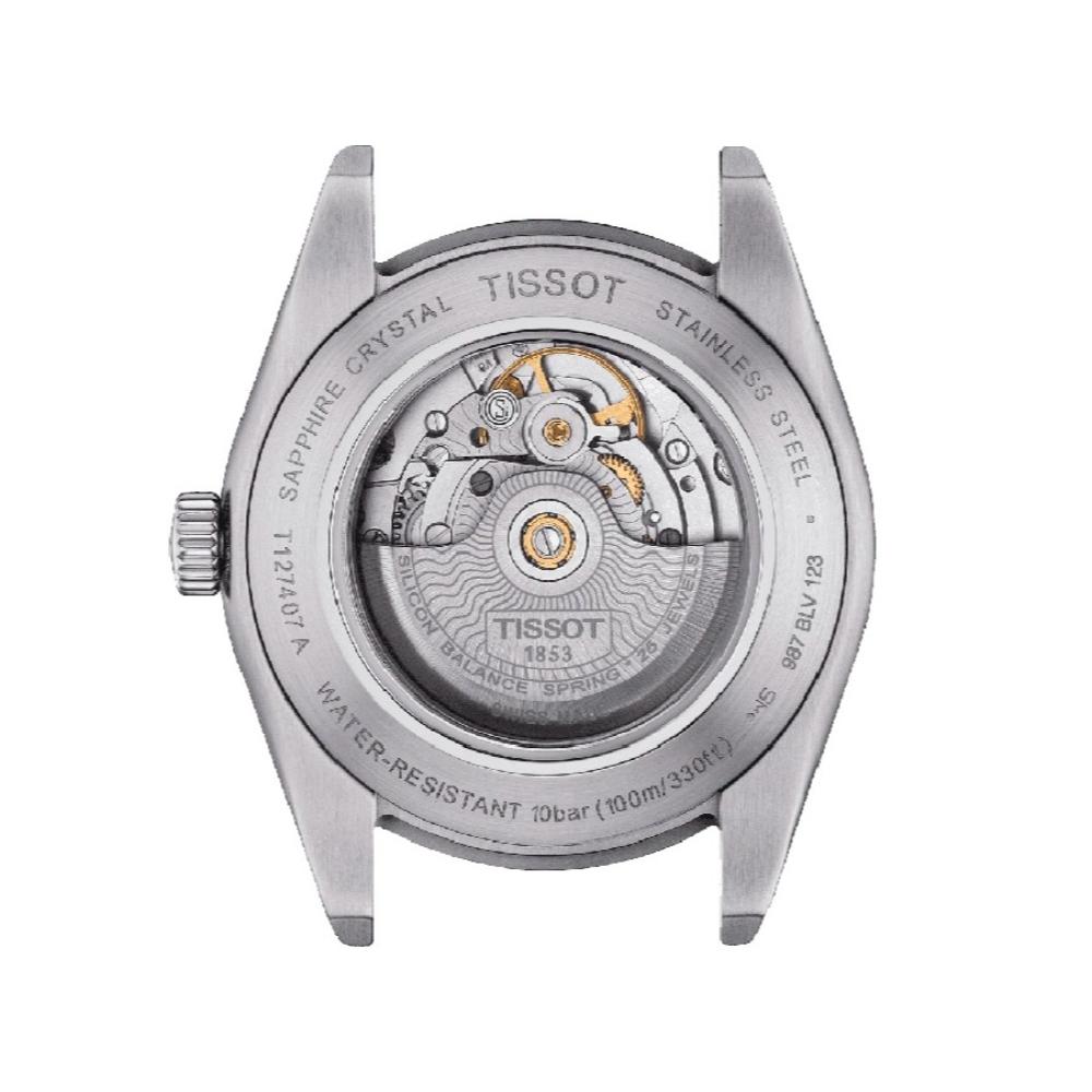RELOJ PARA HOMBRE GENTLEMAN POWERMATIC 80 SILICIUM PLATA Y NEGRO - 2