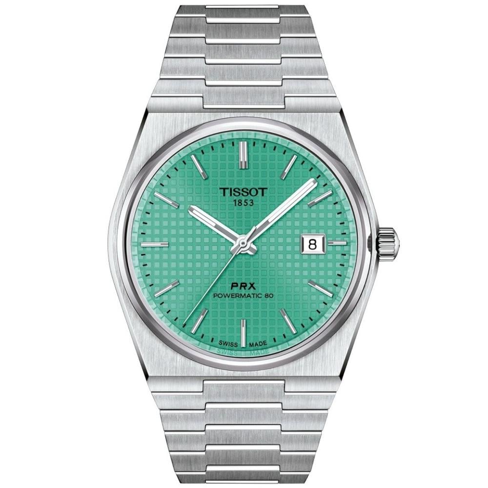 RELOJ PARA HOMBRE PRX POWERMATIC 80 PLATA Y VERDE - 1