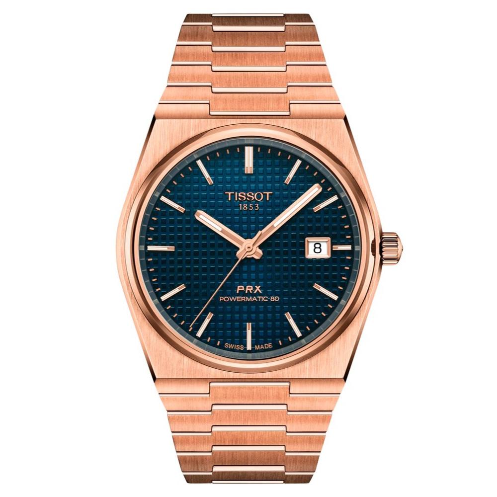 RELOJ PARA HOMBRE PRX 40MM ORO ROSA Y AZUL - 1
