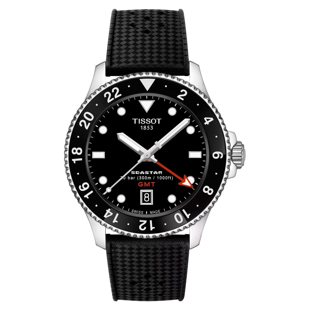 RELOJ PARA HOMBRE SEASTAR 1000 QUARTZ GMT NEGRO - 1