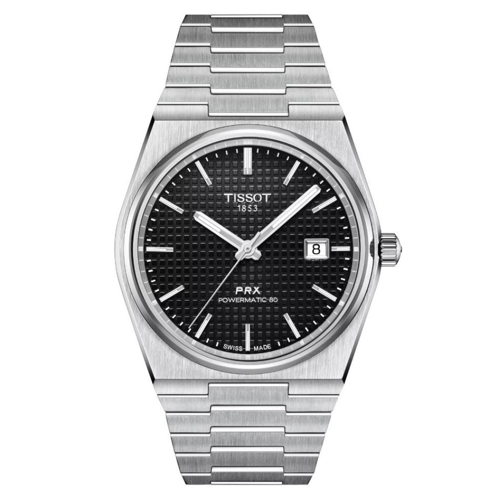 RELOJ PARA HOMBRE PRX POWERMATIC 80 PLATA Y NEGRO - 1