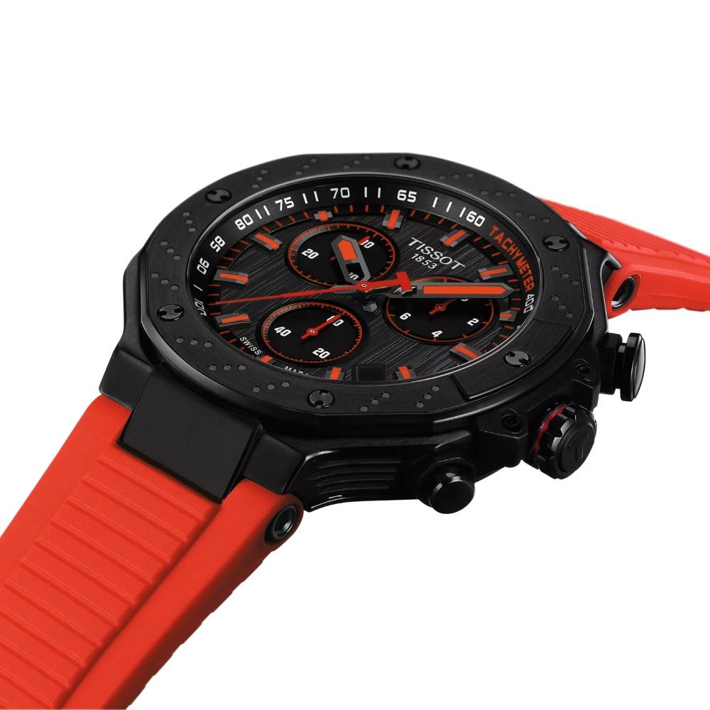 RELOJ PARA HOMBRE T-RACE QUARTZ CHRONOGRAPH ROJO Y NEGRO - 2