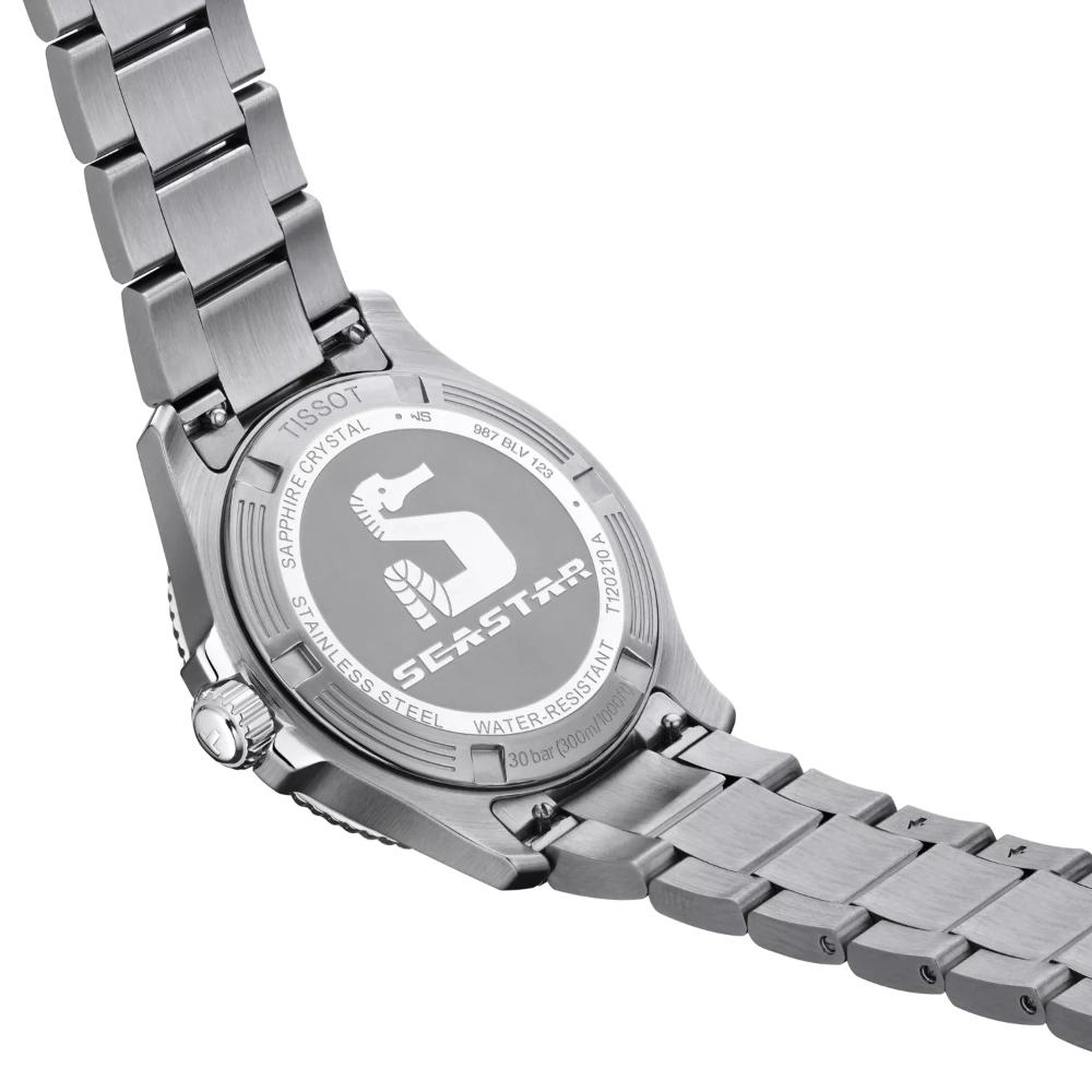 RELOJ PARA HOMBRE SEASTAR 1000 40MM PLATA Y NEGRO - 3