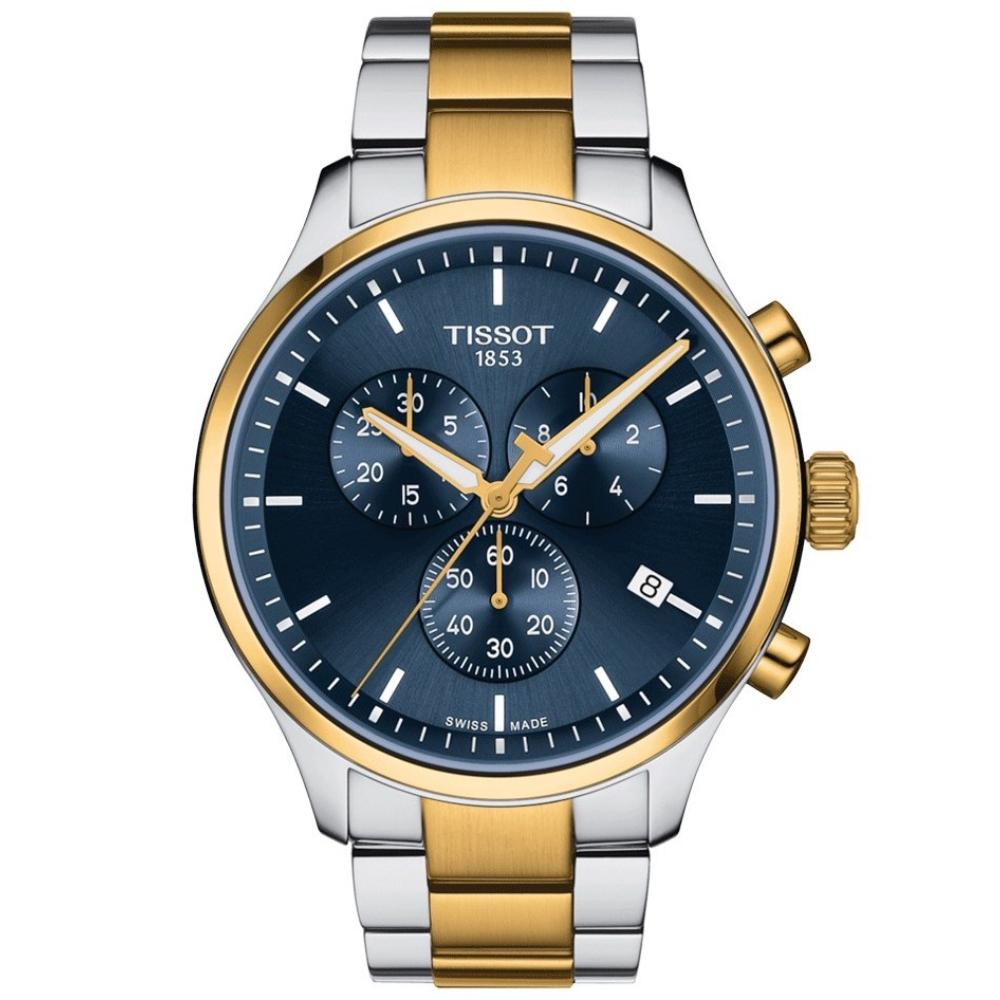 RELOJ PARA HOMBRE CHRONO XL CLASSIC ORO AMARILLO Y AZUL - 1