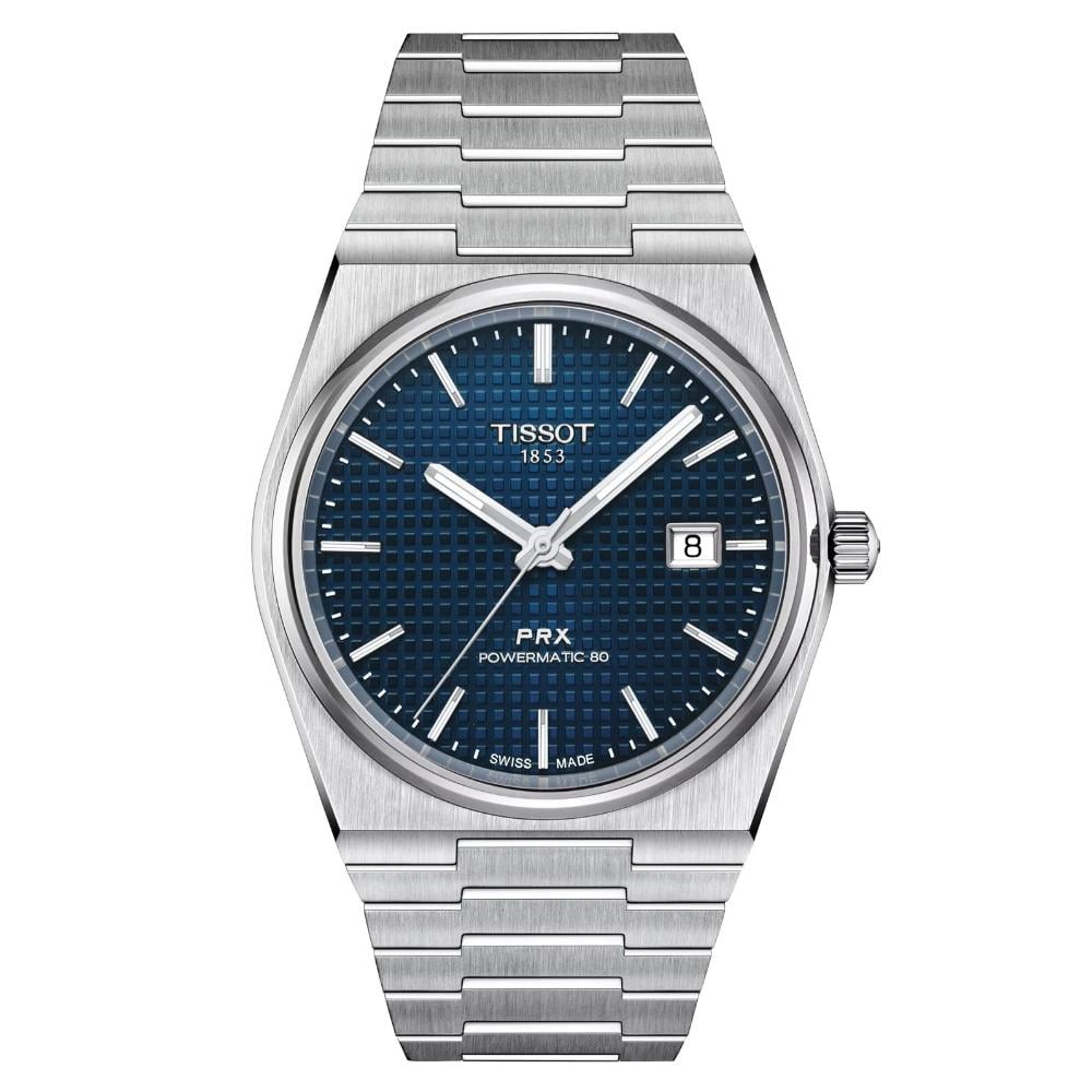 RELOJ PARA HOMBRE PRX POWERMATIC 80 PLATA Y AZUL - 1