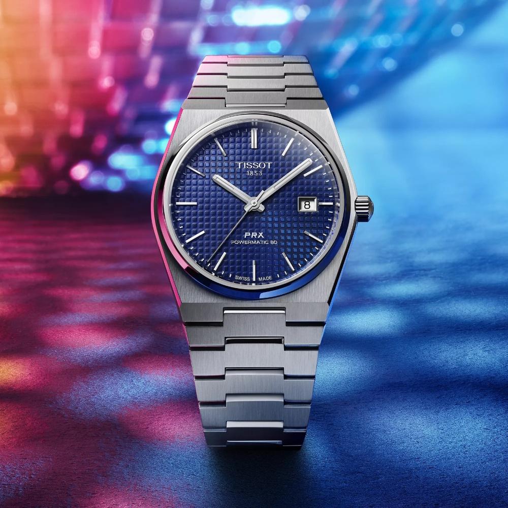 RELOJ PARA HOMBRE PRX POWERMATIC 80 PLATA Y AZUL - 2
