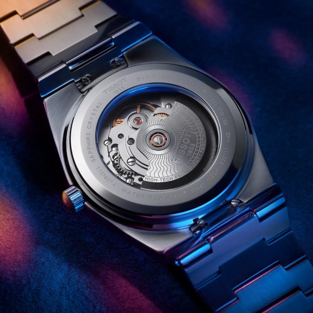 RELOJ PARA HOMBRE PRX POWERMATIC 80 PLATA Y AZUL - 3