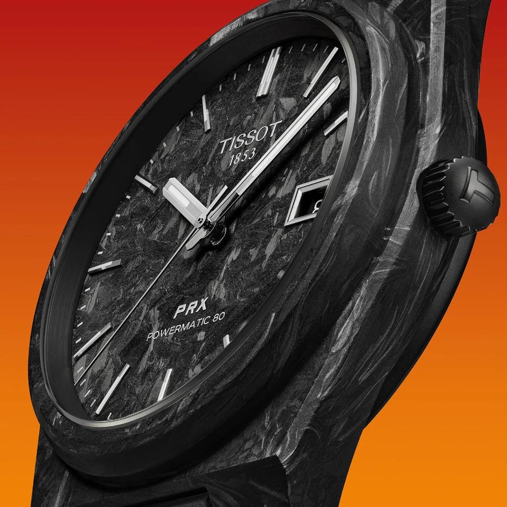 RELOJ PARA HOMBRE PRX CARBONO 40.5MM NEGRO - 2