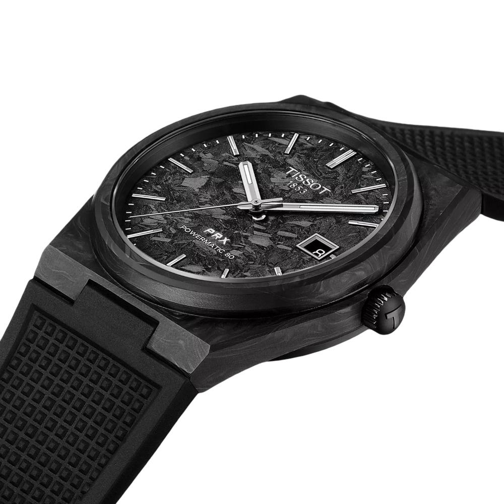 RELOJ PARA HOMBRE PRX CARBONO 40.5MM NEGRO - 4