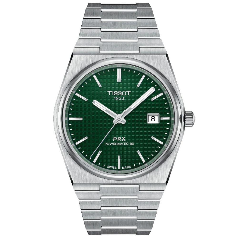 RELOJ PARA HOMBRE PRX POWERMATIC 80 PLATA Y VERDE - 1