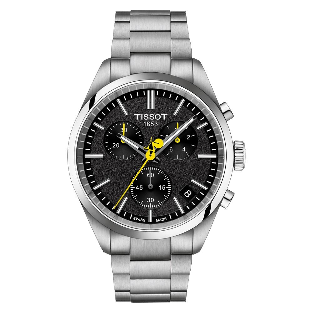 RELOJ PARA HOMBRE PR 100 CHRONOGRAPH TOUR DE FRANCE PLATA Y NEGRO - 1